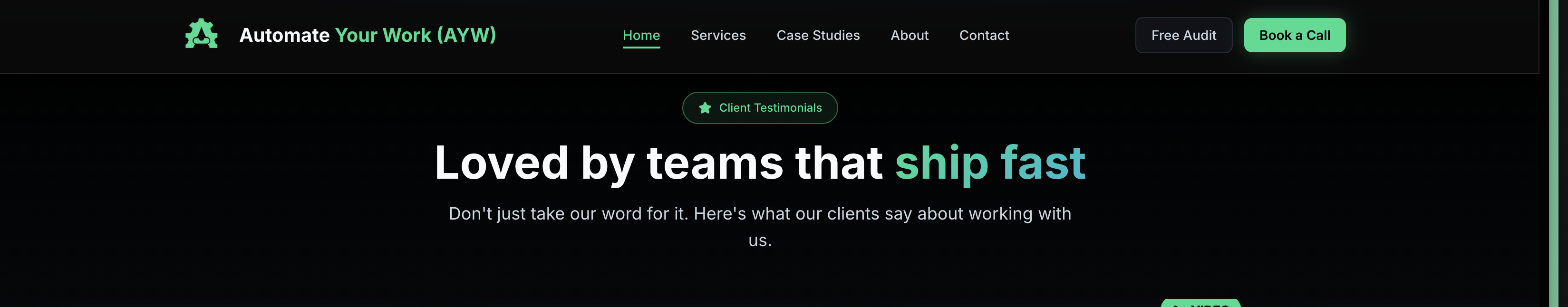 testimonial screenshot